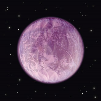 The earth in violet flame